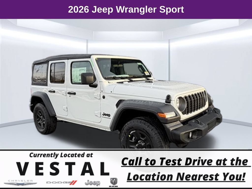 New 2026 Jeep Wrangler Unlimited Sport