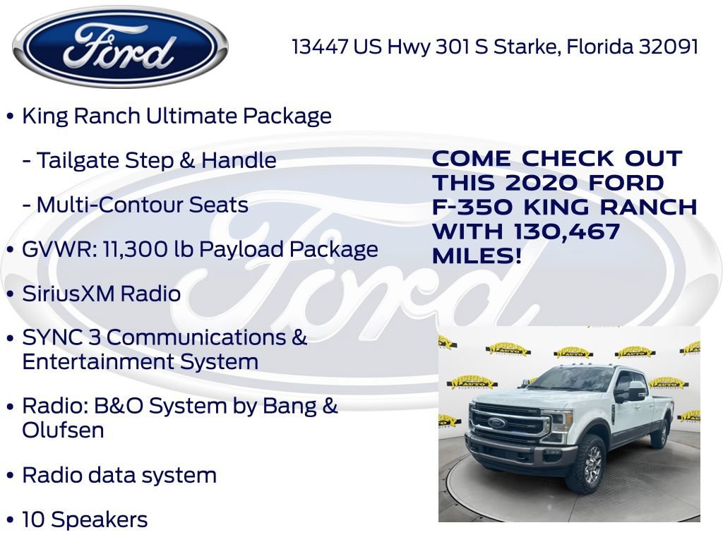 Certified 2020 Ford F350 King Ranch w/ King Ranch Ultimate Package AWD/4WD image 27