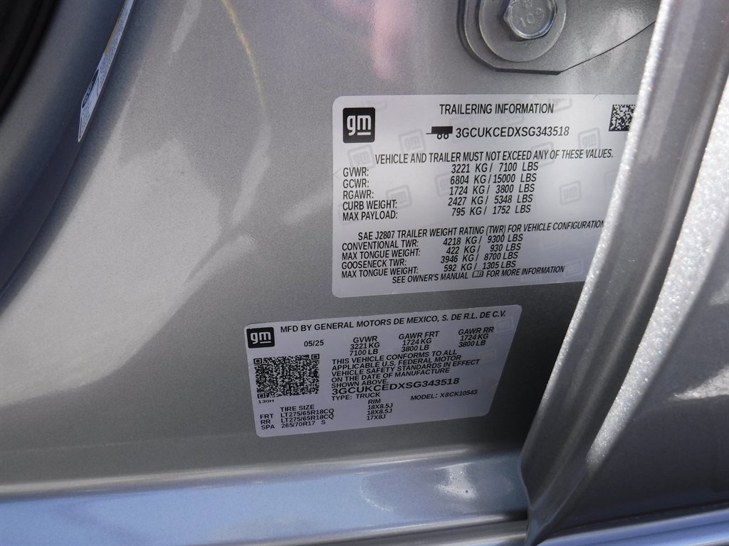 Used 2025 Chevrolet Silverado 1500 Custom Trail Boss image 16