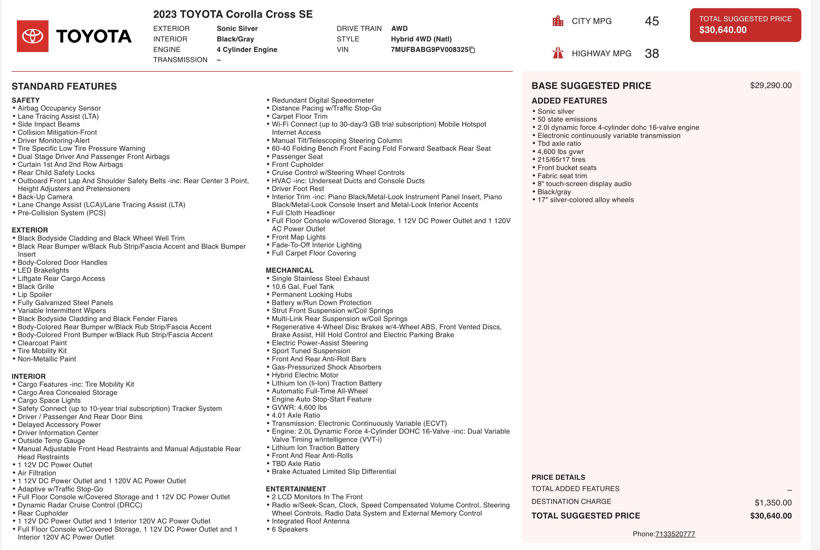 Used 2023 Toyota Corolla Cross SE image 5