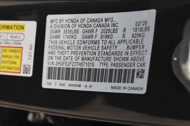 New 2026 Honda Civic LX image 24