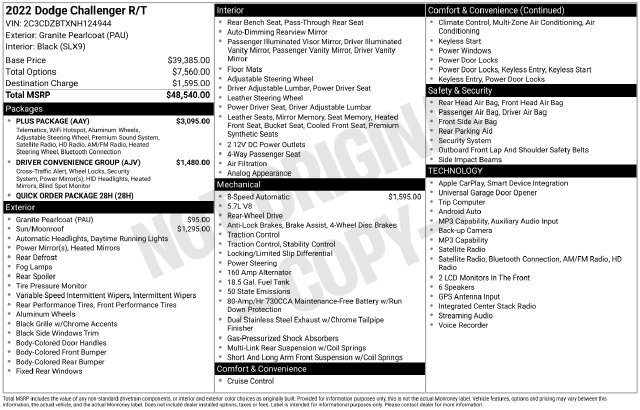 Used 2022 Dodge Challenger R/T w/ Plus Package RWD image 18