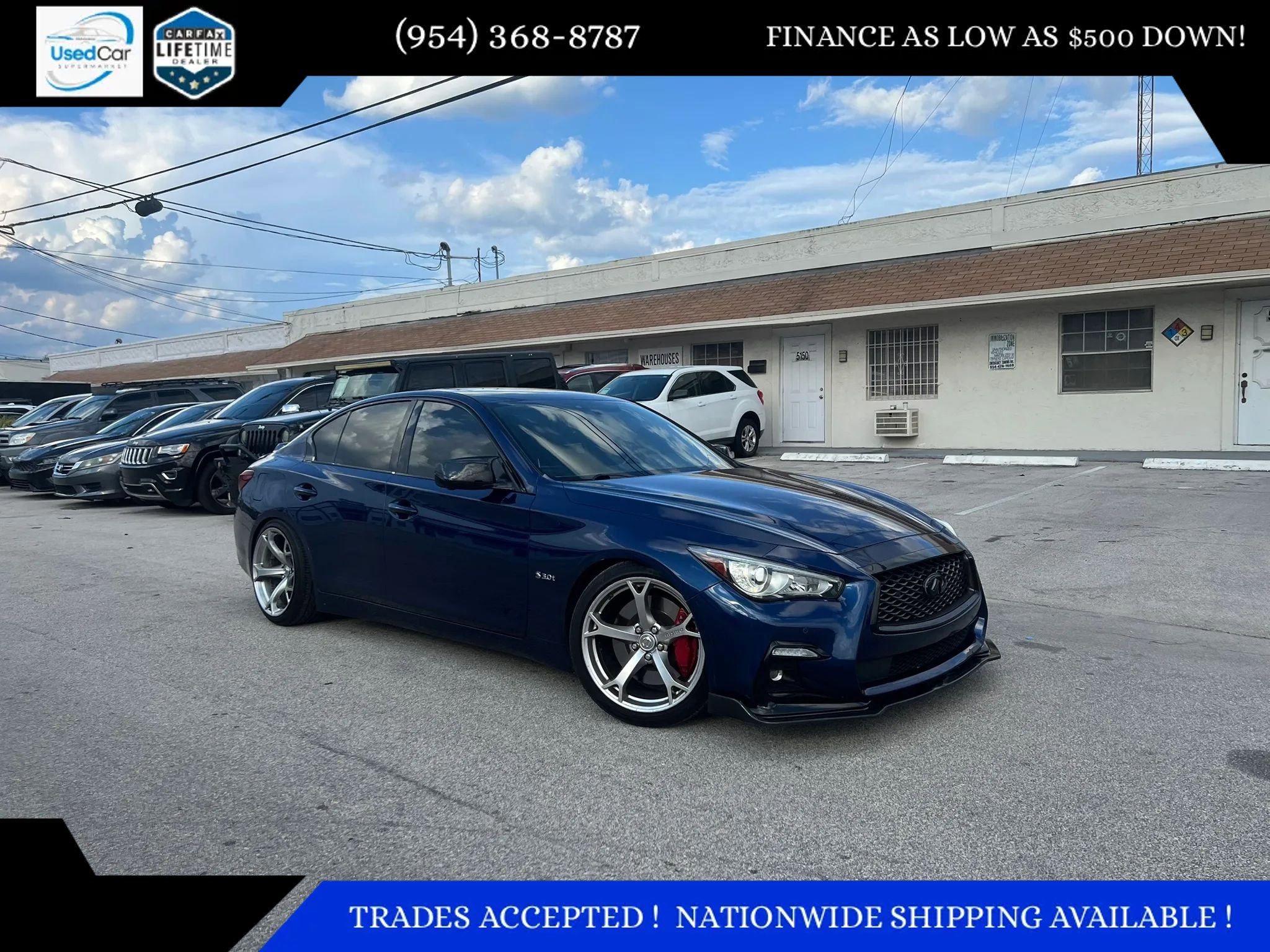 Used 2016 INFINITI Q50 Red Sport 400 RWD image 1