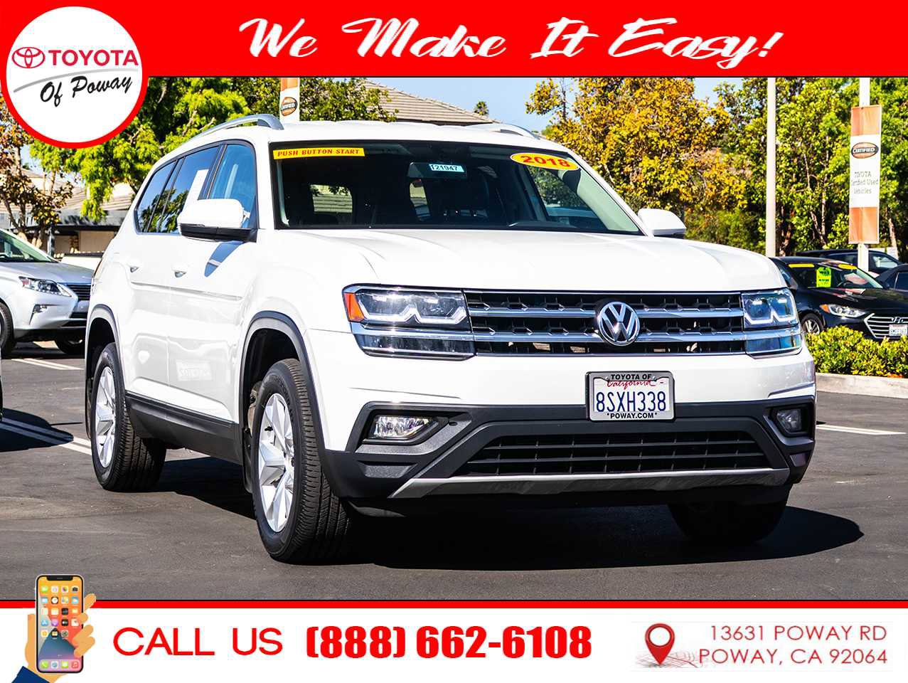 Used 2018 Volkswagen Atlas SE