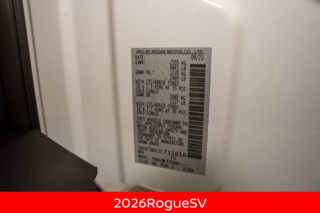 New 2026 Nissan Rogue SV image 22
