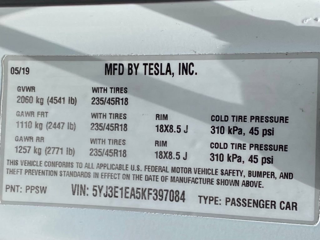 Used 2019 Tesla Model 3 Standard Range RWD image 41