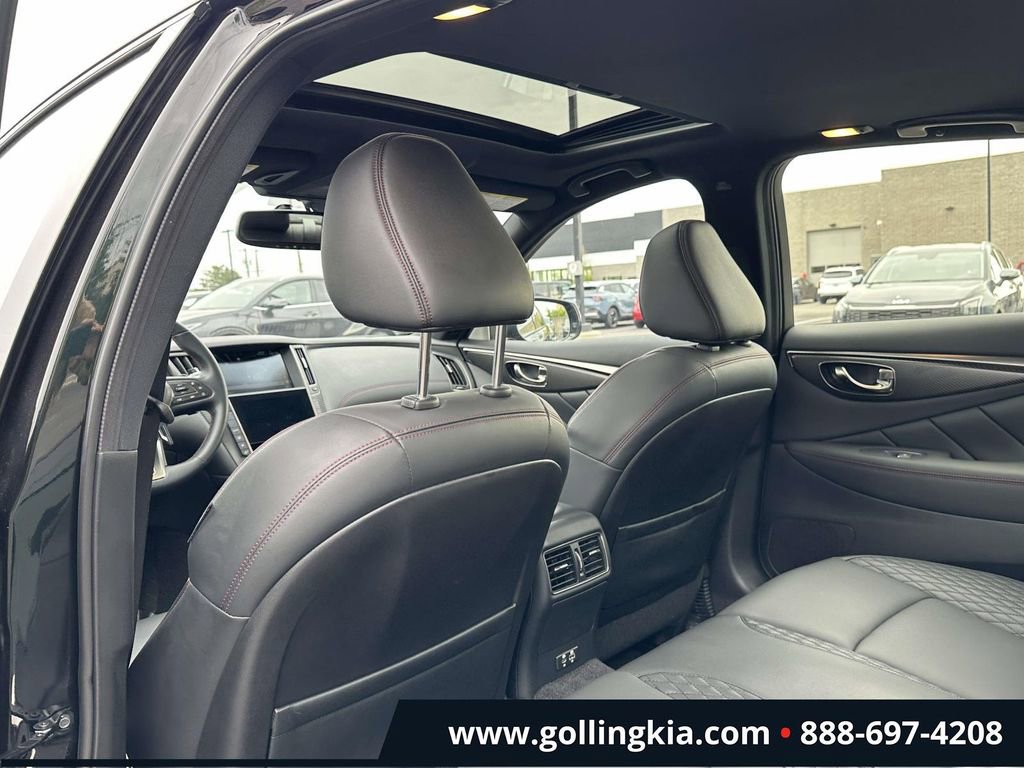 Used 2023 INFINITI Q50 Red Sport 400 w/ Black Opal Edition AWD/4WD image 14