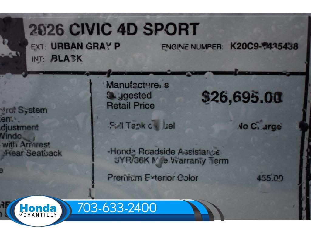 New 2026 Honda Civic Sport image 33