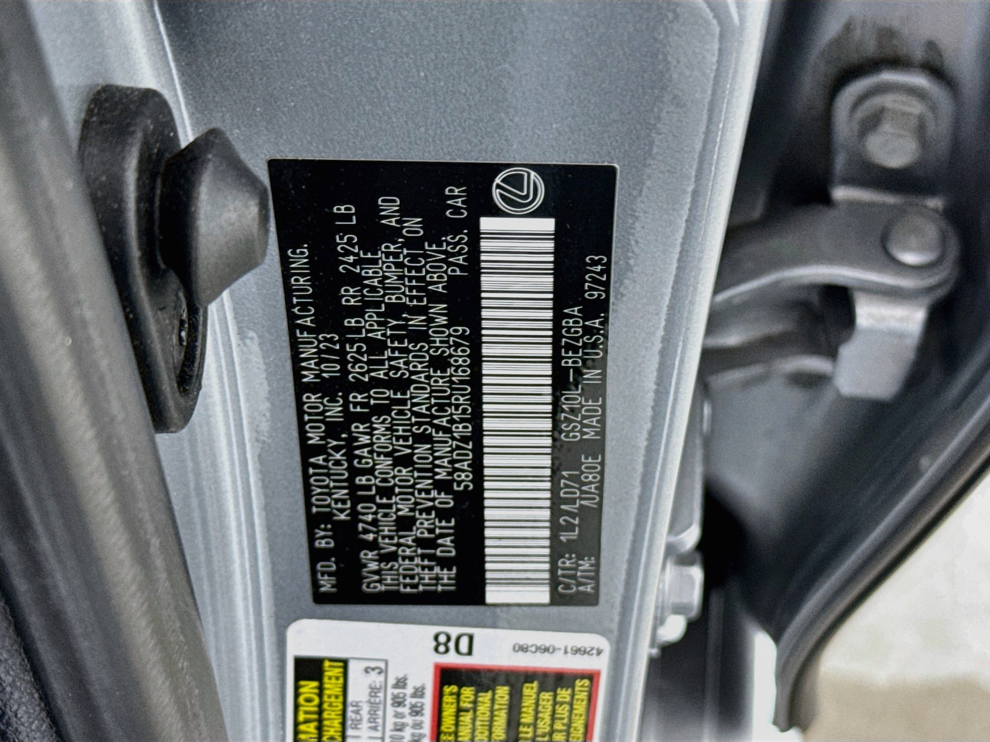 Used 2024 Lexus ES 350 w/ Premium Package FWD image 32