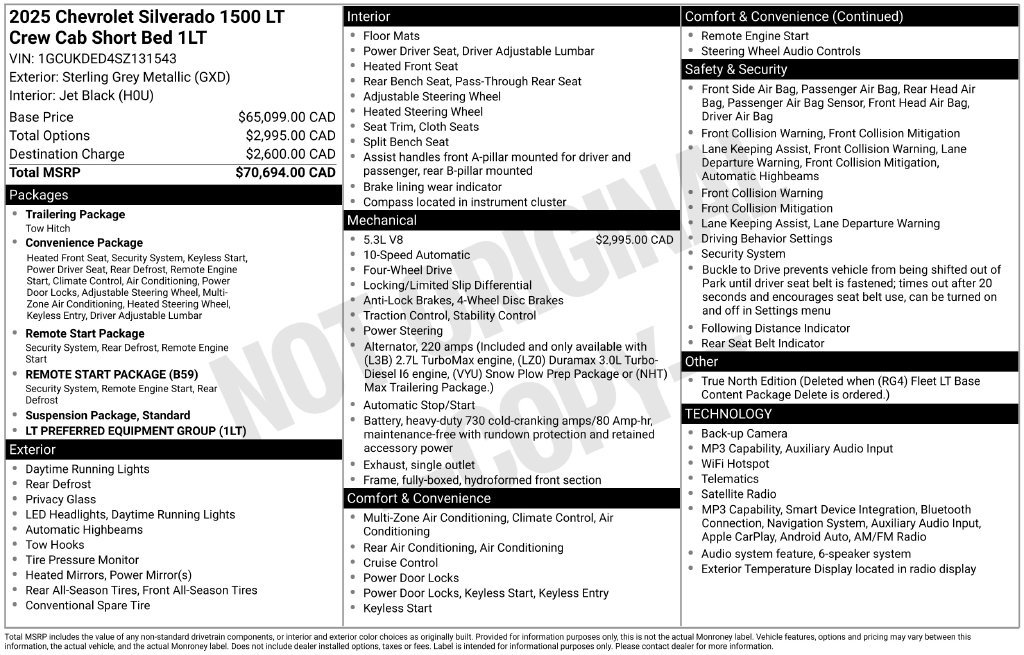 Used 2025 Chevrolet Silverado 1500 LT AWD/4WD image 3