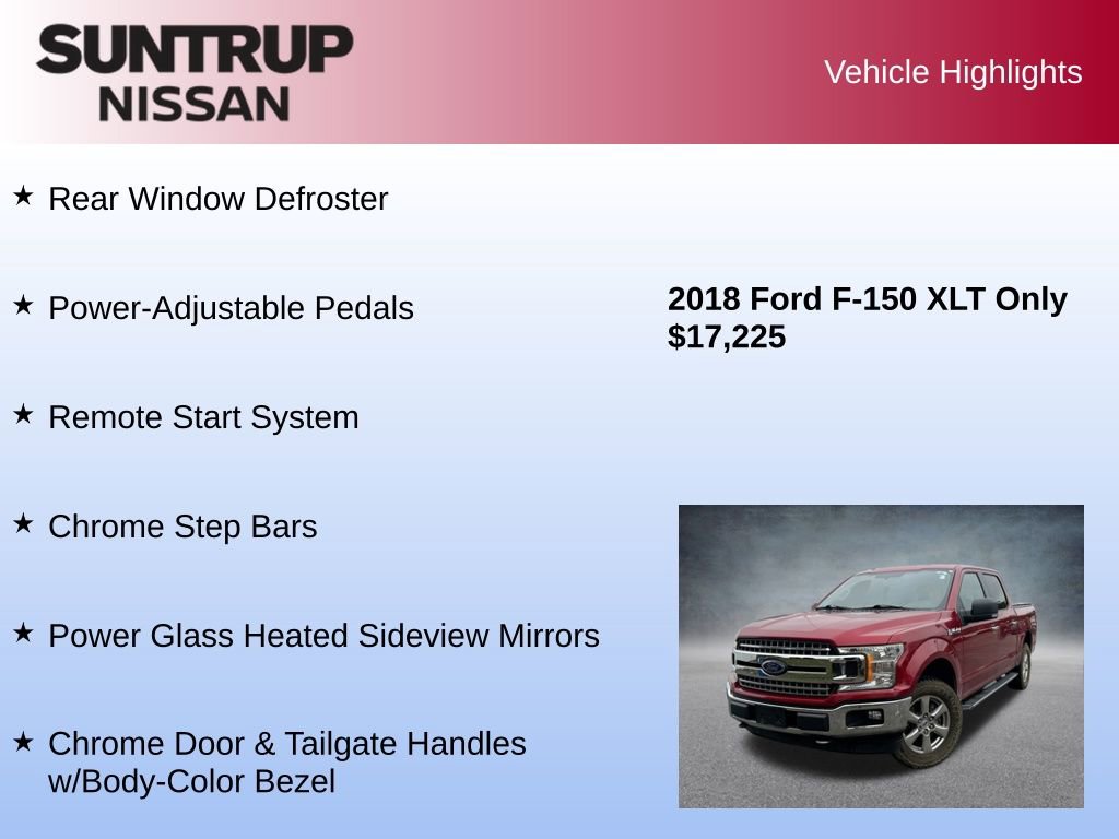 Used 2018 Ford F150 XLT w/ Equipment Group 302A Luxury image 16