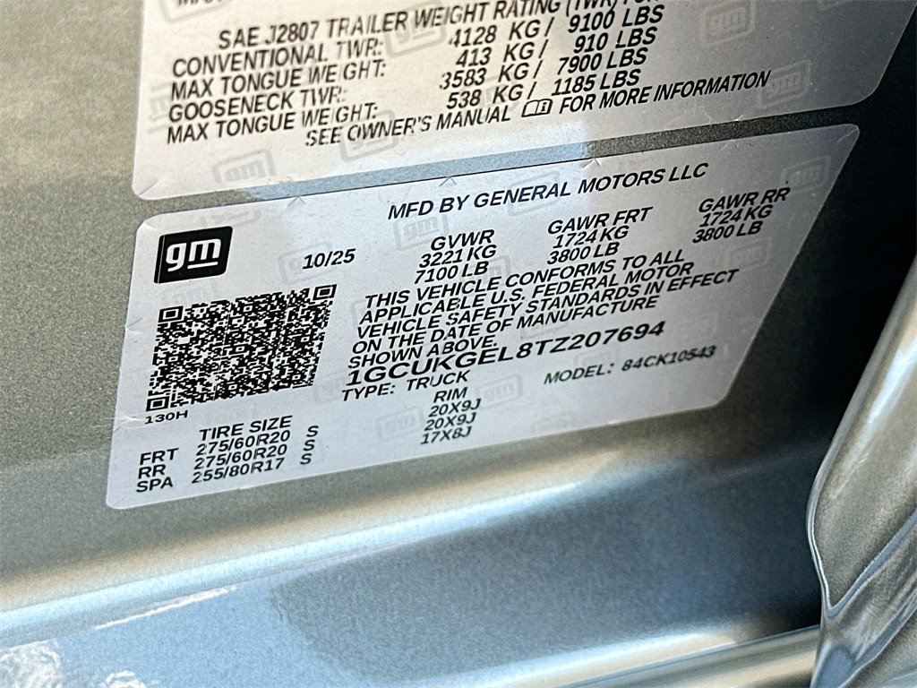 New 2026 Chevrolet Silverado 1500 LTZ image 21