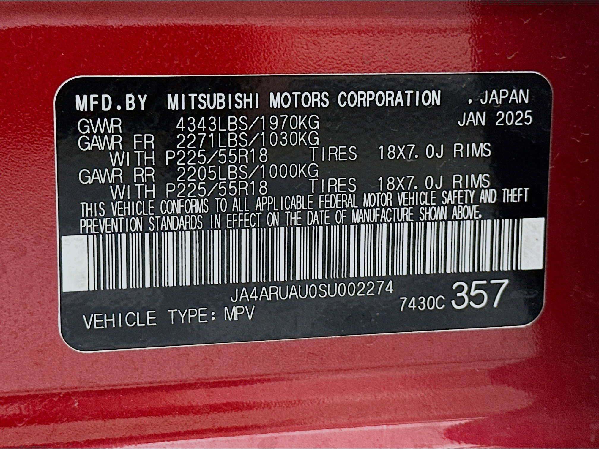 Used 2025 Mitsubishi Outlander Sport SE image 12