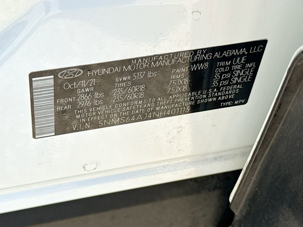 Used 2022 Hyundai Santa Fe SEL w/ Convenience Package image 43