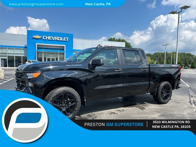 New 2026 Chevrolet Silverado 1500 Custom w/ Turbomax Blackout Package AWD/4WD image 1