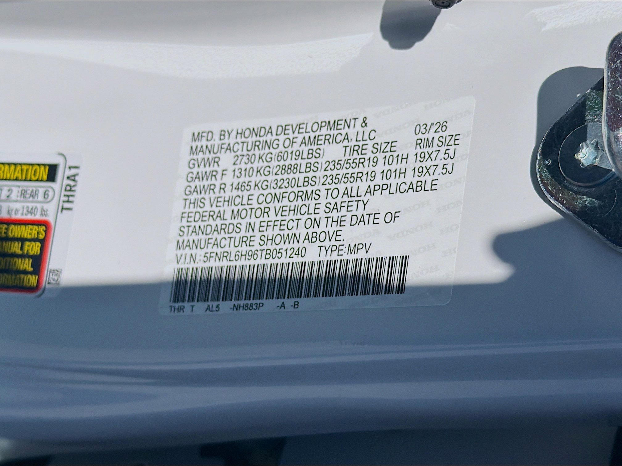 New 2026 Honda Odyssey Elite image 28