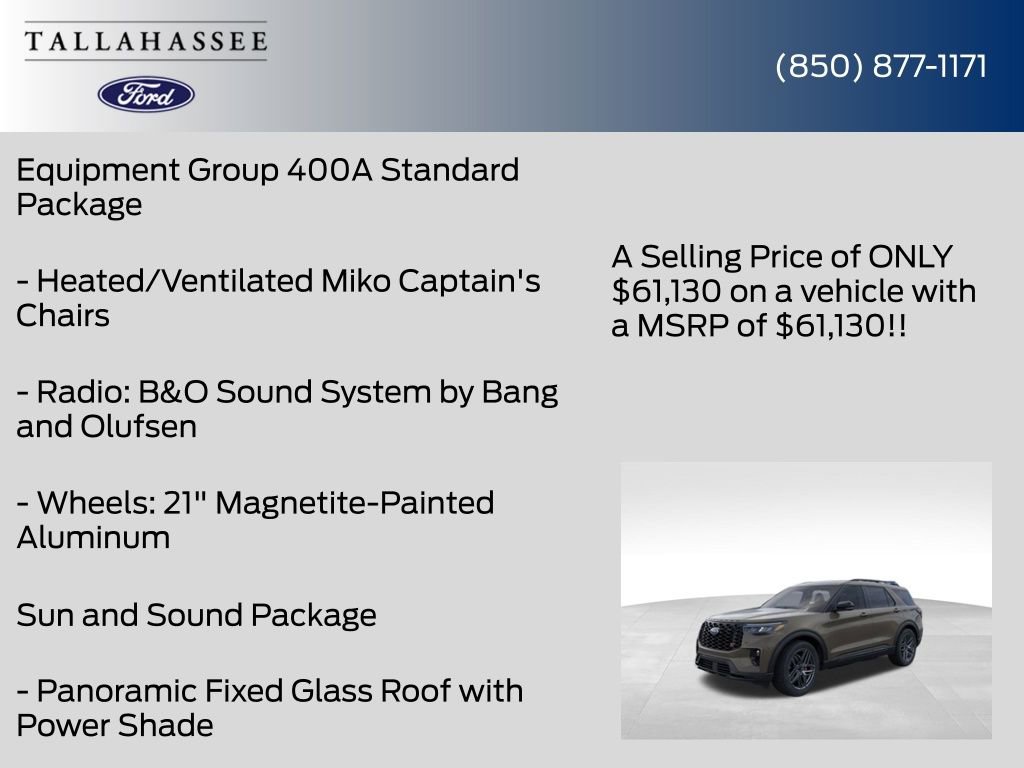 New 2026 Ford Explorer ST w/ Sun And Sound Package image 12