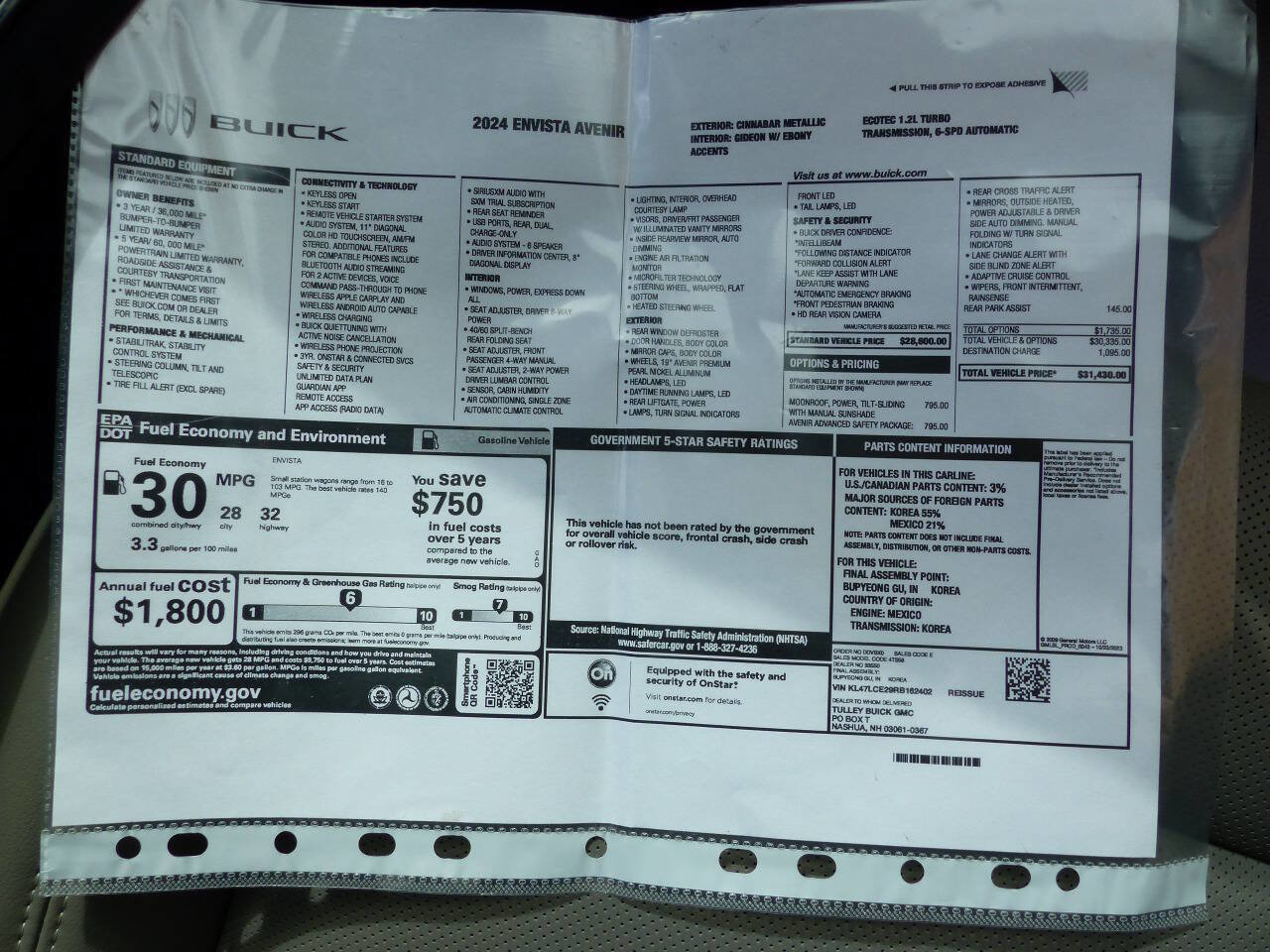 Used 2024 Buick Envista Avenir image 49