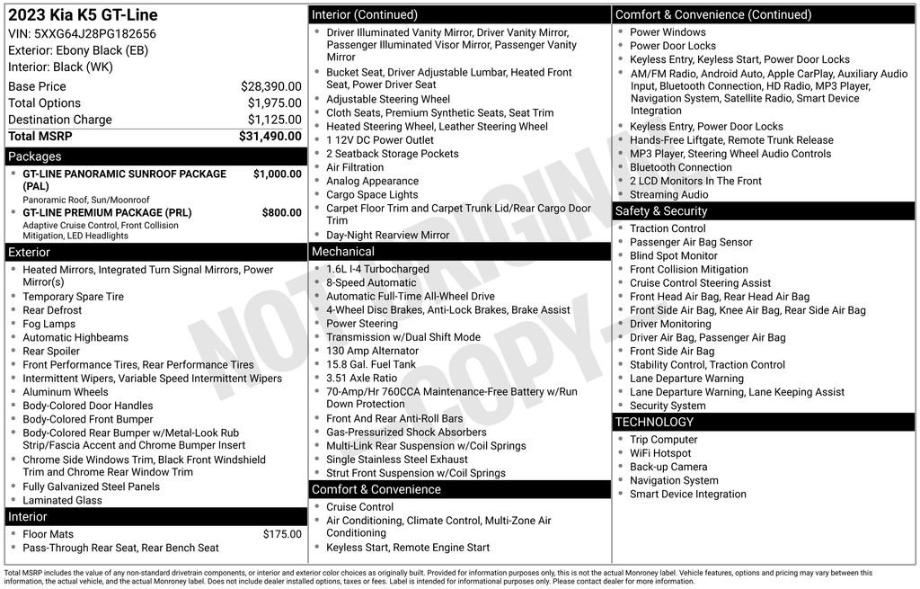 Used 2023 Kia K5 GT-Line image 11