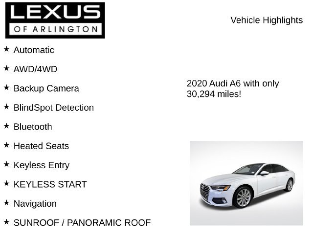 Used 2020 Audi A6 2.0T Premium Plus w/ Premium Plus Package AWD/4WD image 8