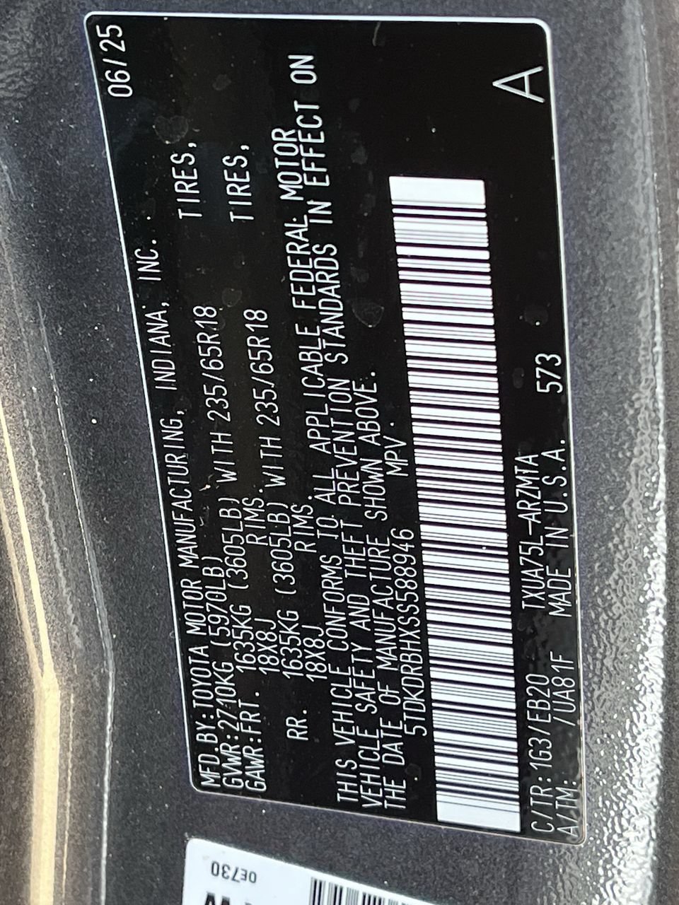 Used 2025 Toyota Highlander XLE AWD/4WD image 30