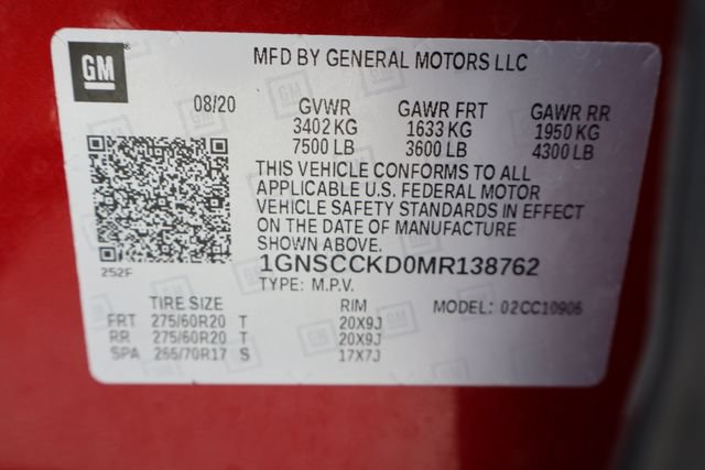 Used 2021 Chevrolet Suburban LT w/ LT Signature Package RWD image 31