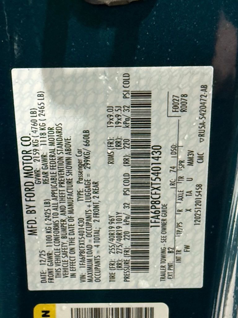 New 2026 Ford Mustang GT Premium w/ GT Performance Package image 35