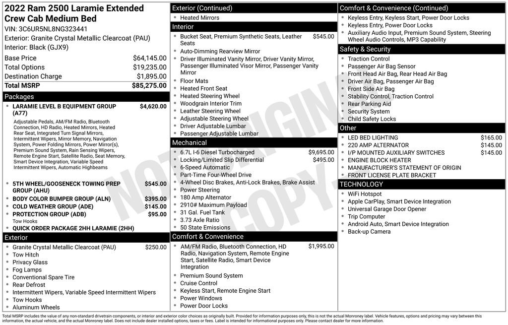 Certified 2022 RAM 2500 Laramie image 54