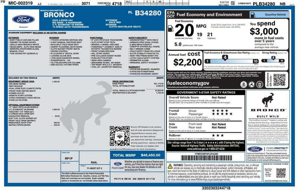 Used 2023 Ford Bronco Big Bend AWD/4WD image 4