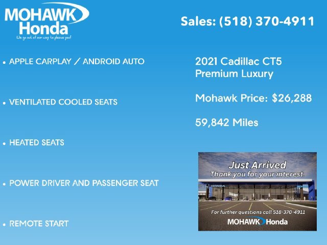 Used 2021 Cadillac CT5 Premium Luxury w/ Technology Package AWD/4WD image 3