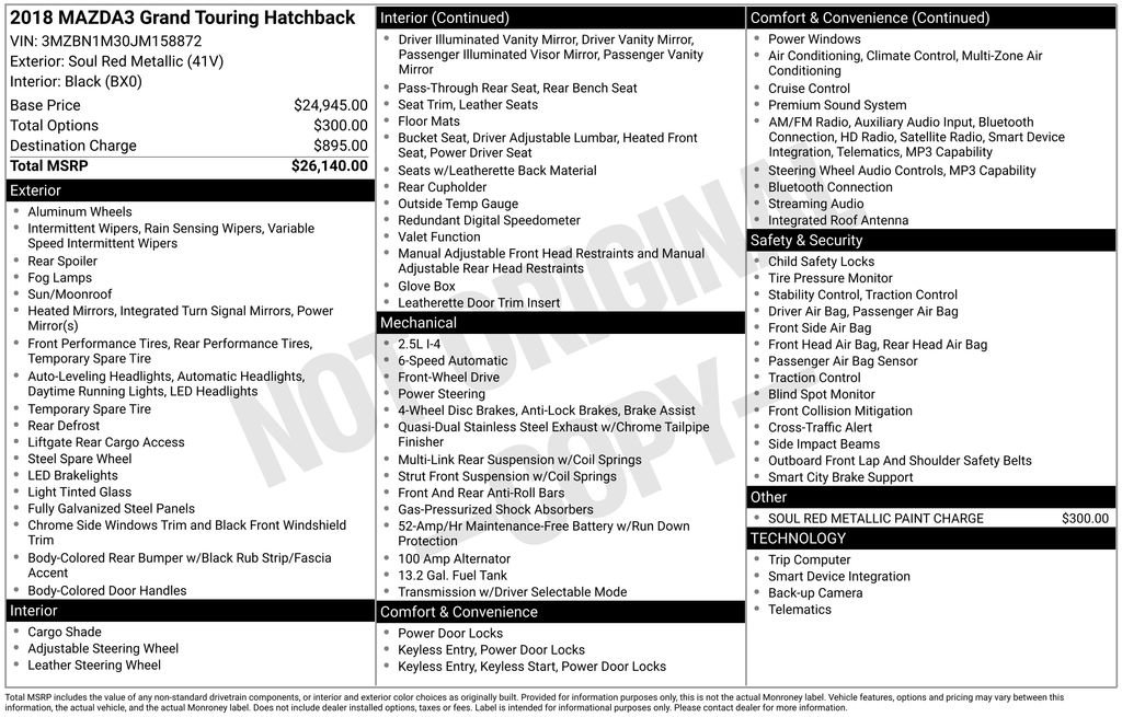 Used 2018 MAZDA MAZDA3 Grand Touring image 23