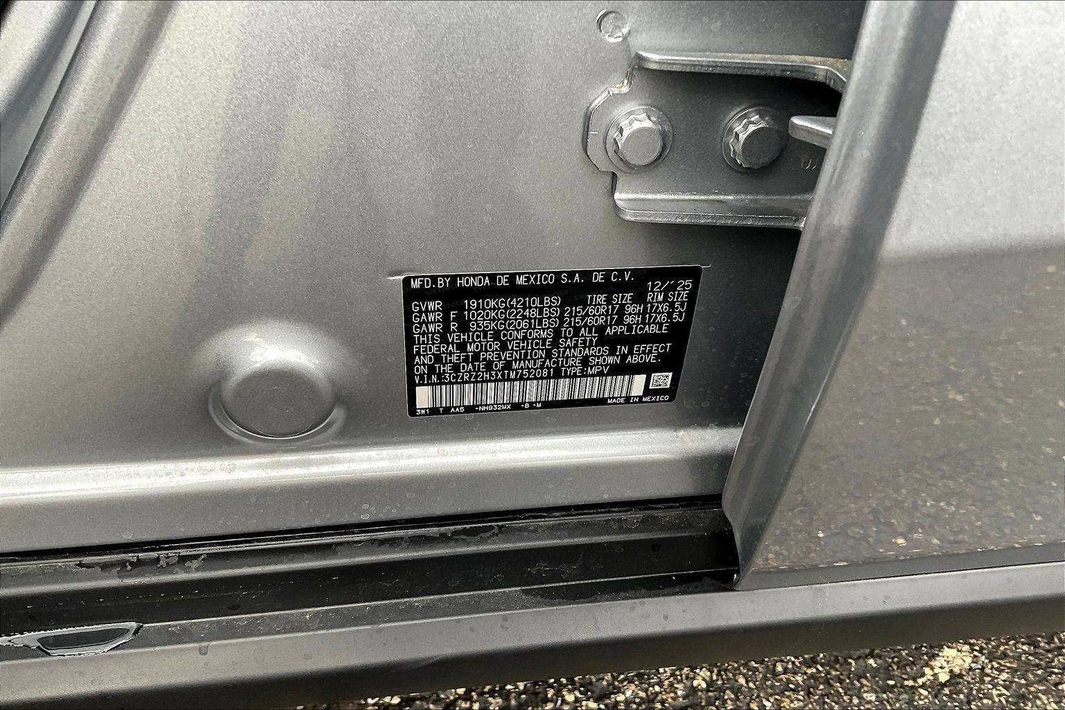 Used 2026 Honda HR-V LX image 18