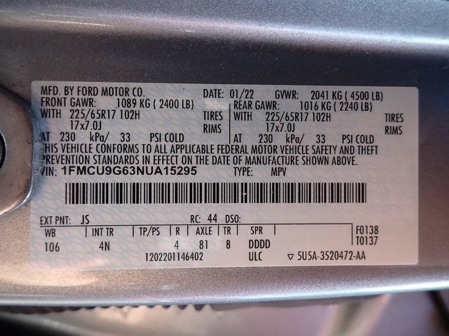 Used 2022 Ford Escape SE AWD/4WD image 21
