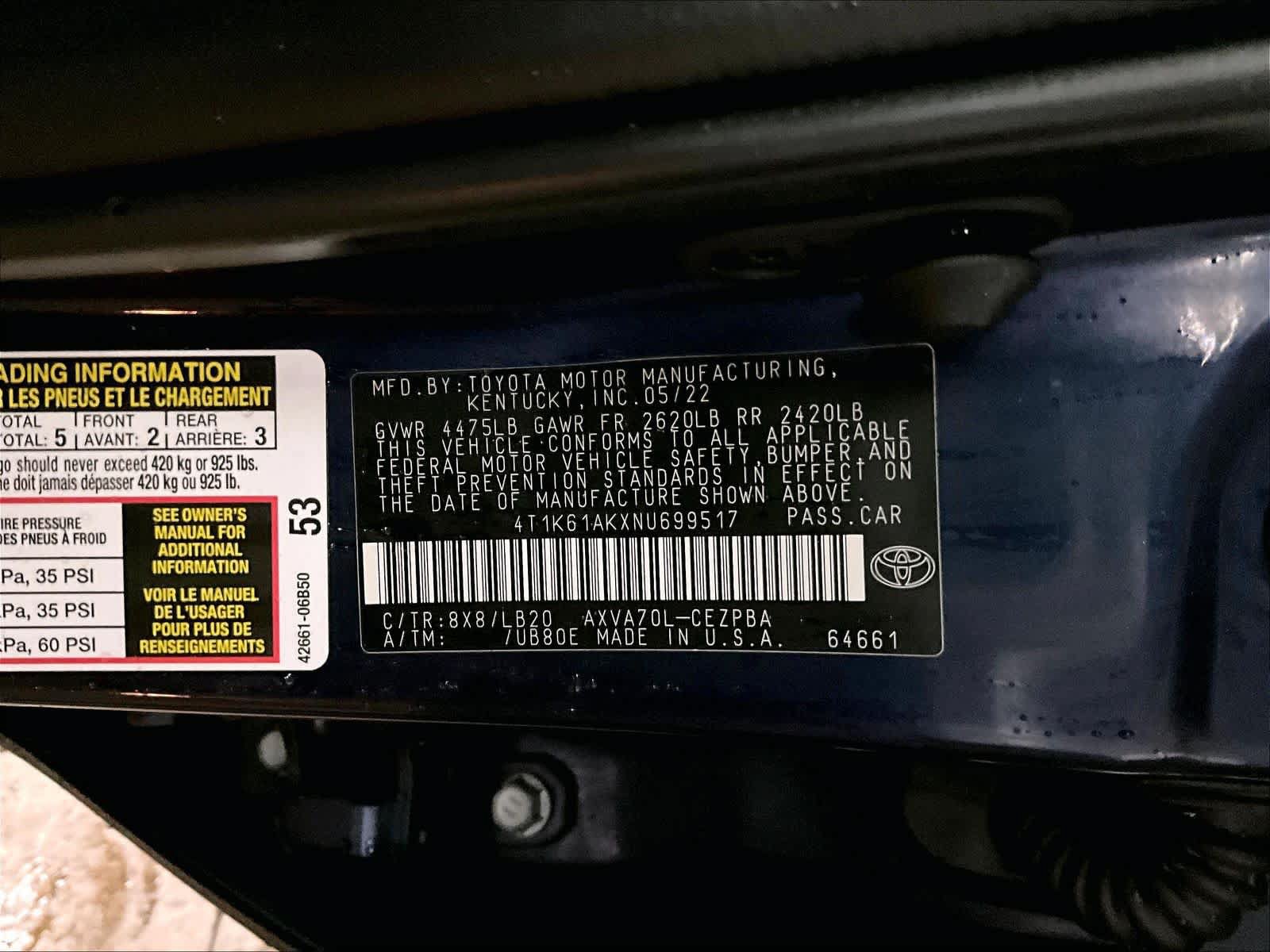 Used 2022 Toyota Camry XSE FWD image 32