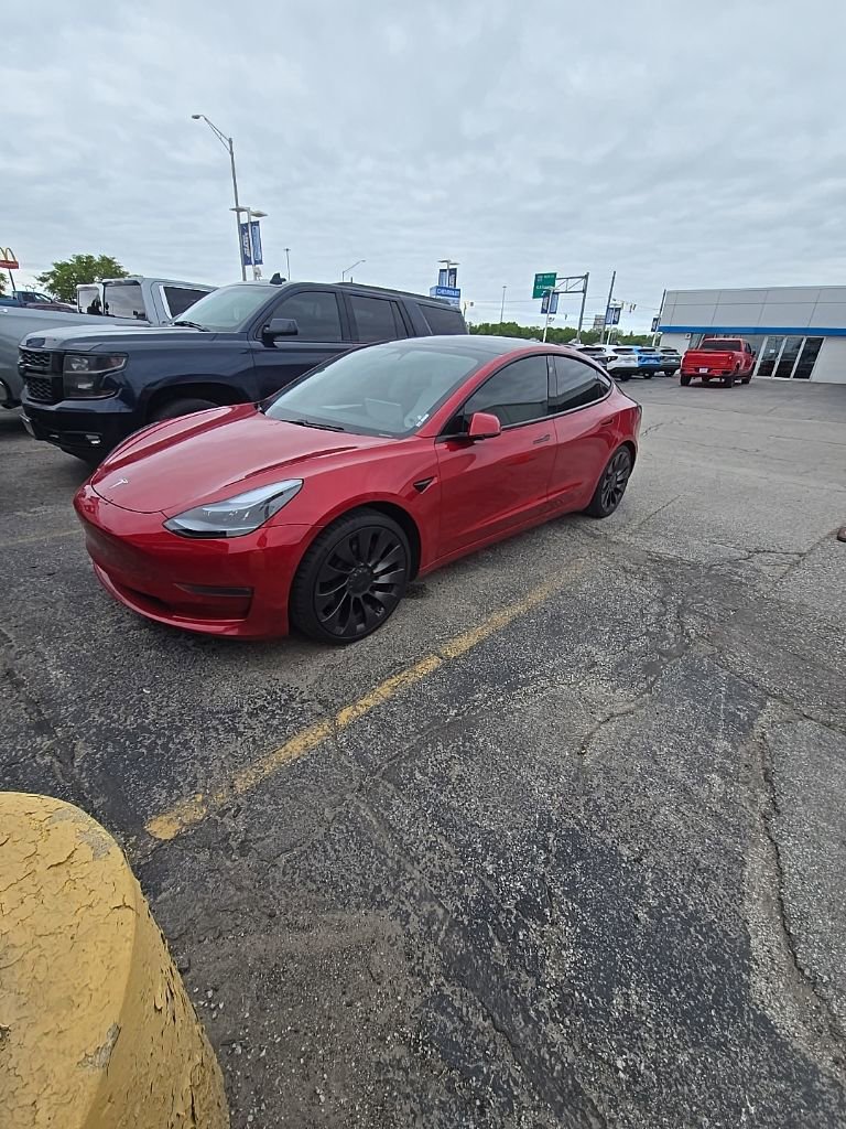 Used 2021 Tesla Model 3 Performance AWD/4WD image 1