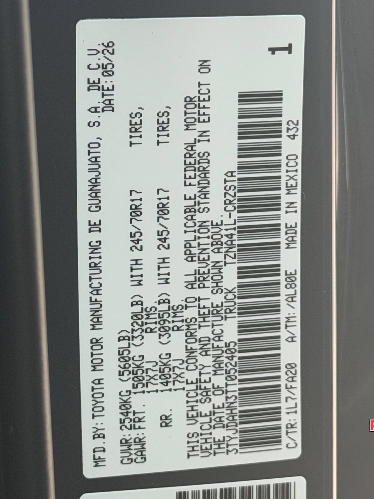 New 2026 Toyota Tacoma SR RWD image 31
