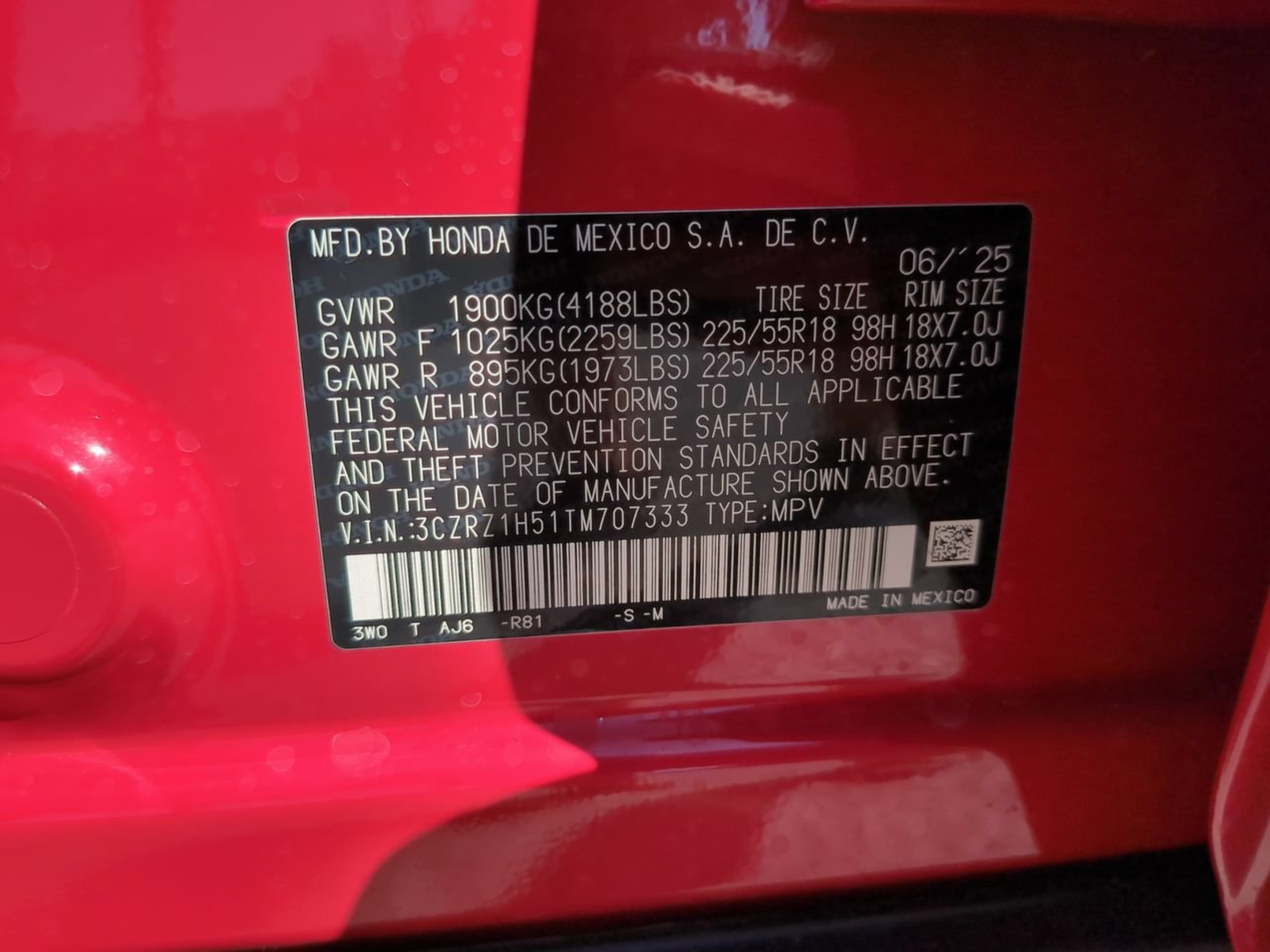 Certified 2026 Honda HR-V Sport image 24