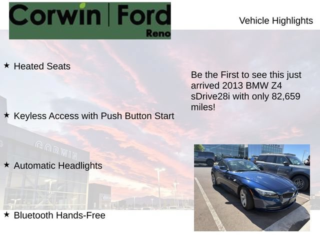 Used 2013 BMW Z4 sDrive28i RWD image 4