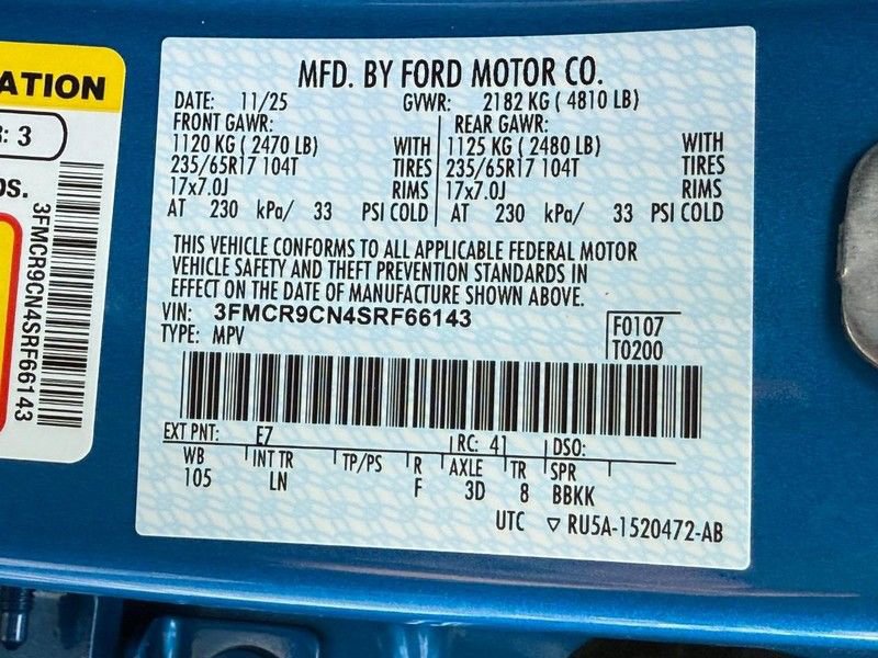 New 2025 Ford Bronco Sport Outer Banks w/ Sasquatch Outer Banks Package image 23