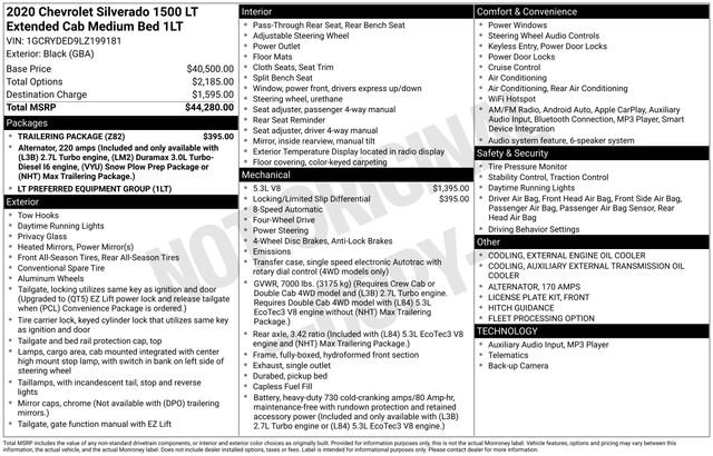 Used 2020 Chevrolet Silverado 1500 LT w/ Trailering Package image 7