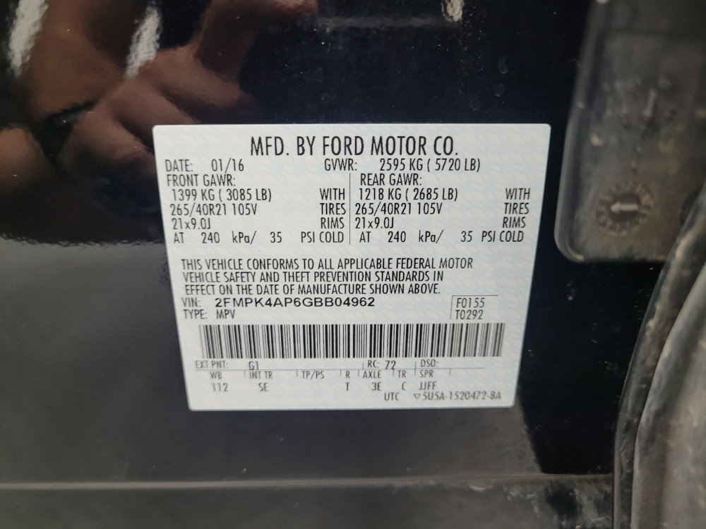 Used 2016 Ford Edge Sport w/ Equipment Group 401A image 33