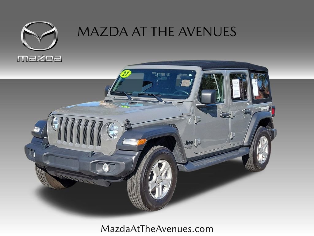 Used 2021 Jeep Wrangler Unlimited Sport image 1
