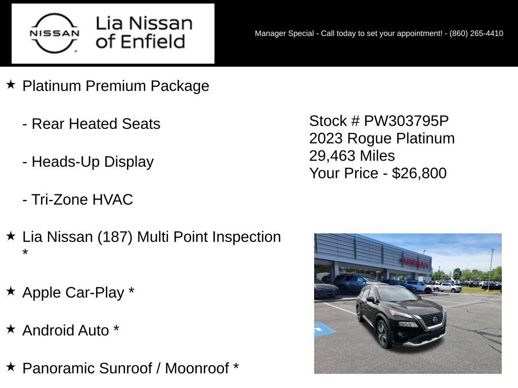 Certified 2023 Nissan Rogue Platinum w/ Platinum Premium Package AWD/4WD image 5