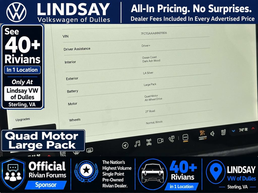 Used 2022 Rivian R1T Adventure AWD/4WD image 25