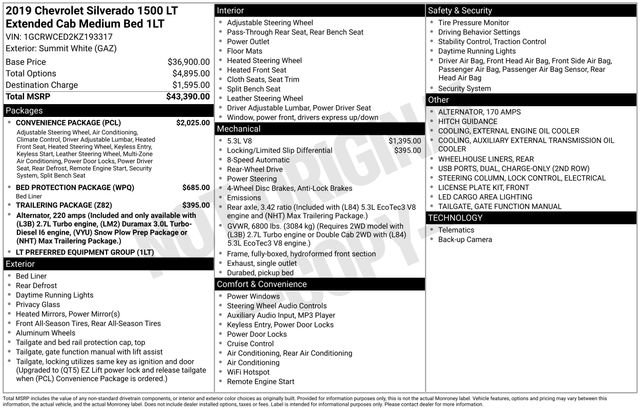 Used 2019 Chevrolet Silverado 1500 LT w/ Convenience Package image 4