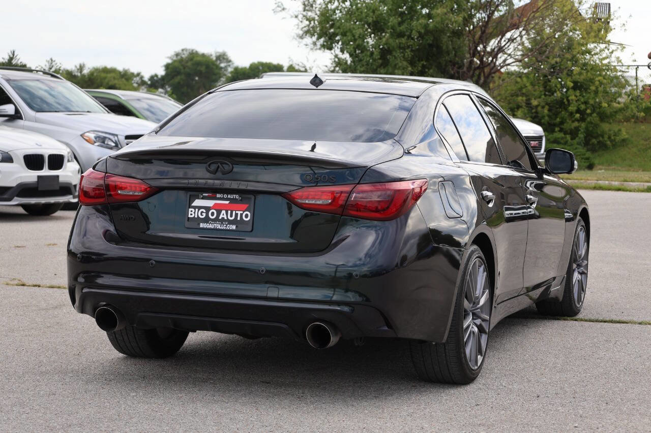 Used 2023 INFINITI Q50 Red Sport 400 w/ Black Opal Edition image 9