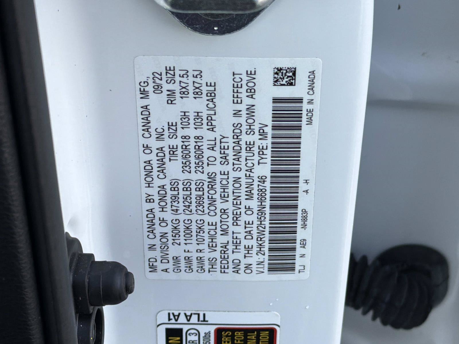 Certified 2022 Honda CR-V EX image 21