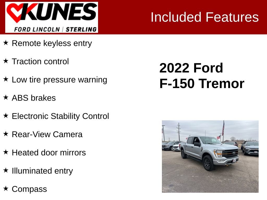 Used 2022 Ford F150 Tremor w/ Trailer Tow Package image 2