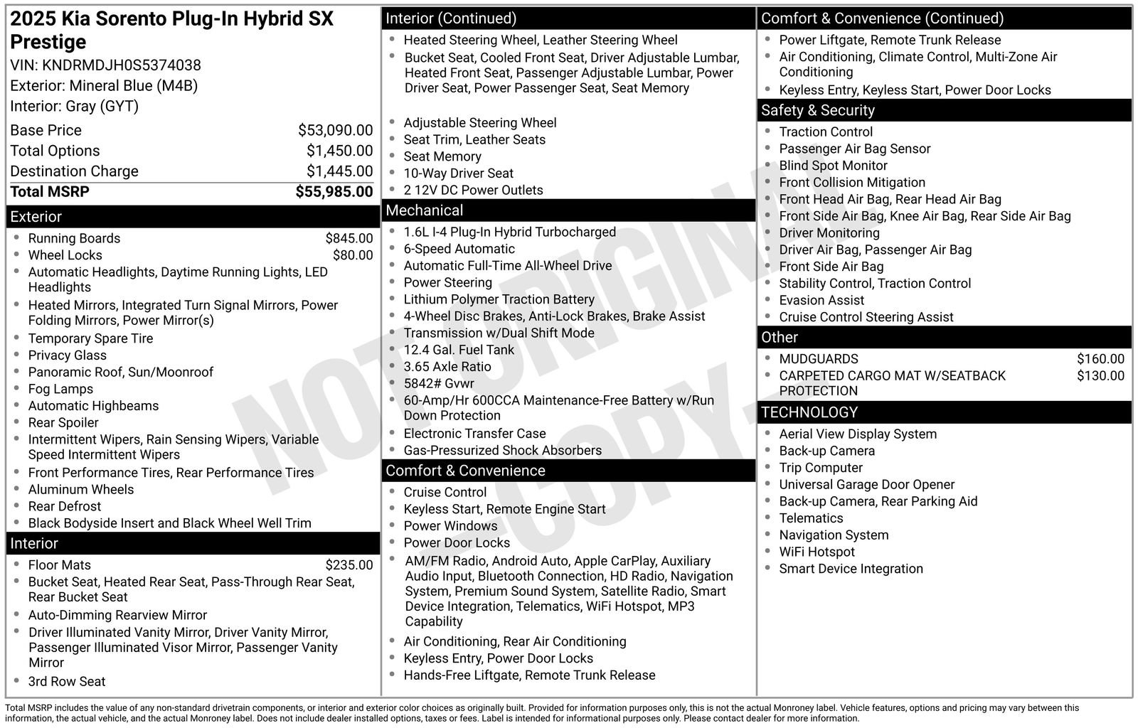 Certified 2025 Kia Sorento SX Prestige AWD/4WD image 16