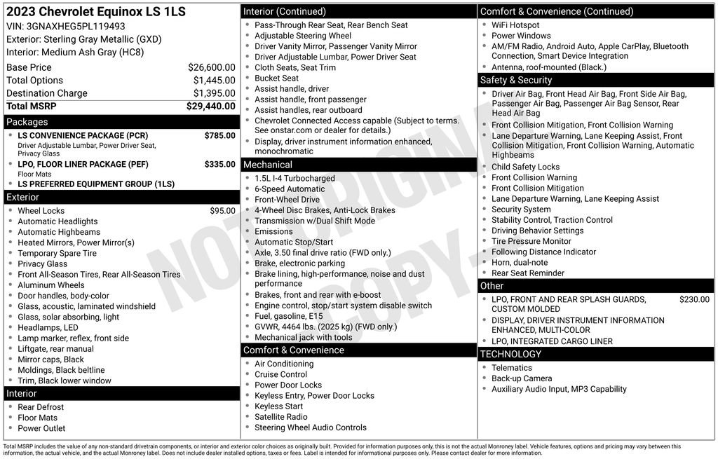 Used 2023 Chevrolet Equinox LS w/ LS Convenience Package image 3